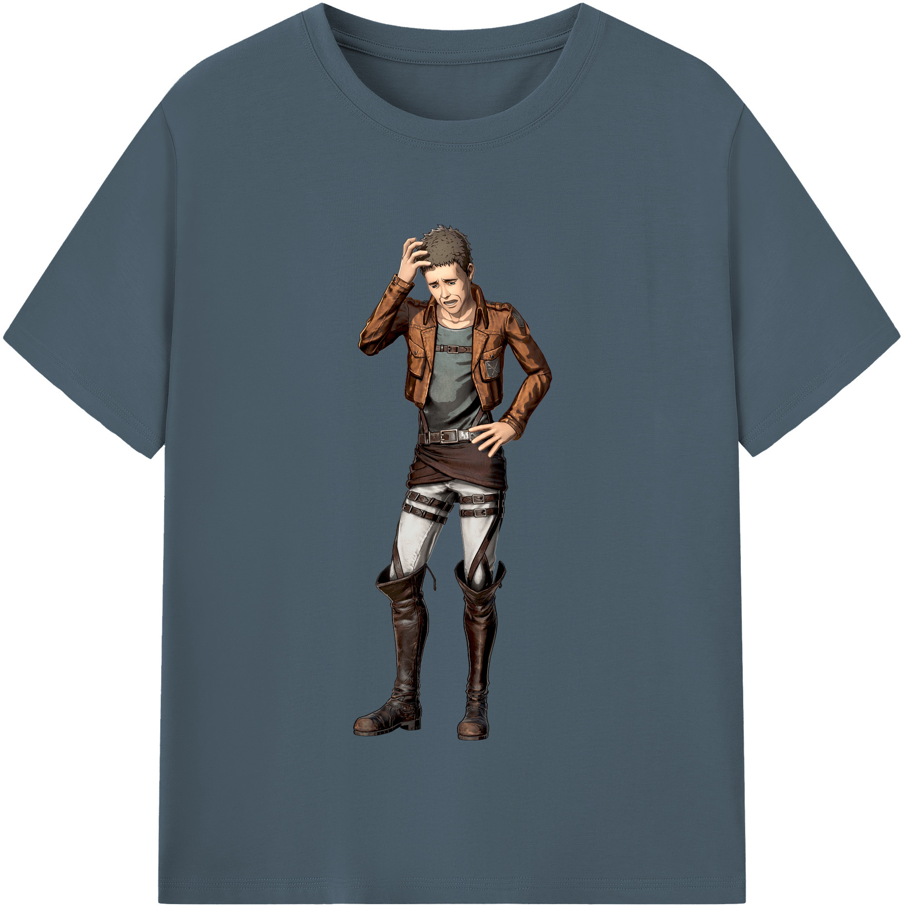 （画像用） 進撃の巨人 Attack on Titan 綿100％半袖Tシャツ（フロントプリント）